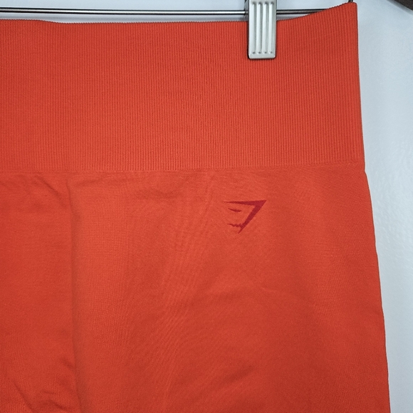 GYMSHARK Red/Coral Seamless Leggings - Picture 3 of 7